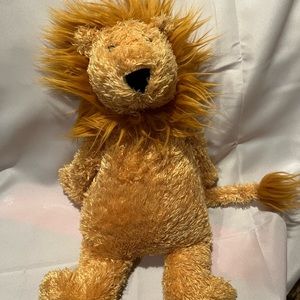 JELLY CAT LONDON PLUSH LION, 15” TALL, Rare, Very Soft Popular Plush Collectible